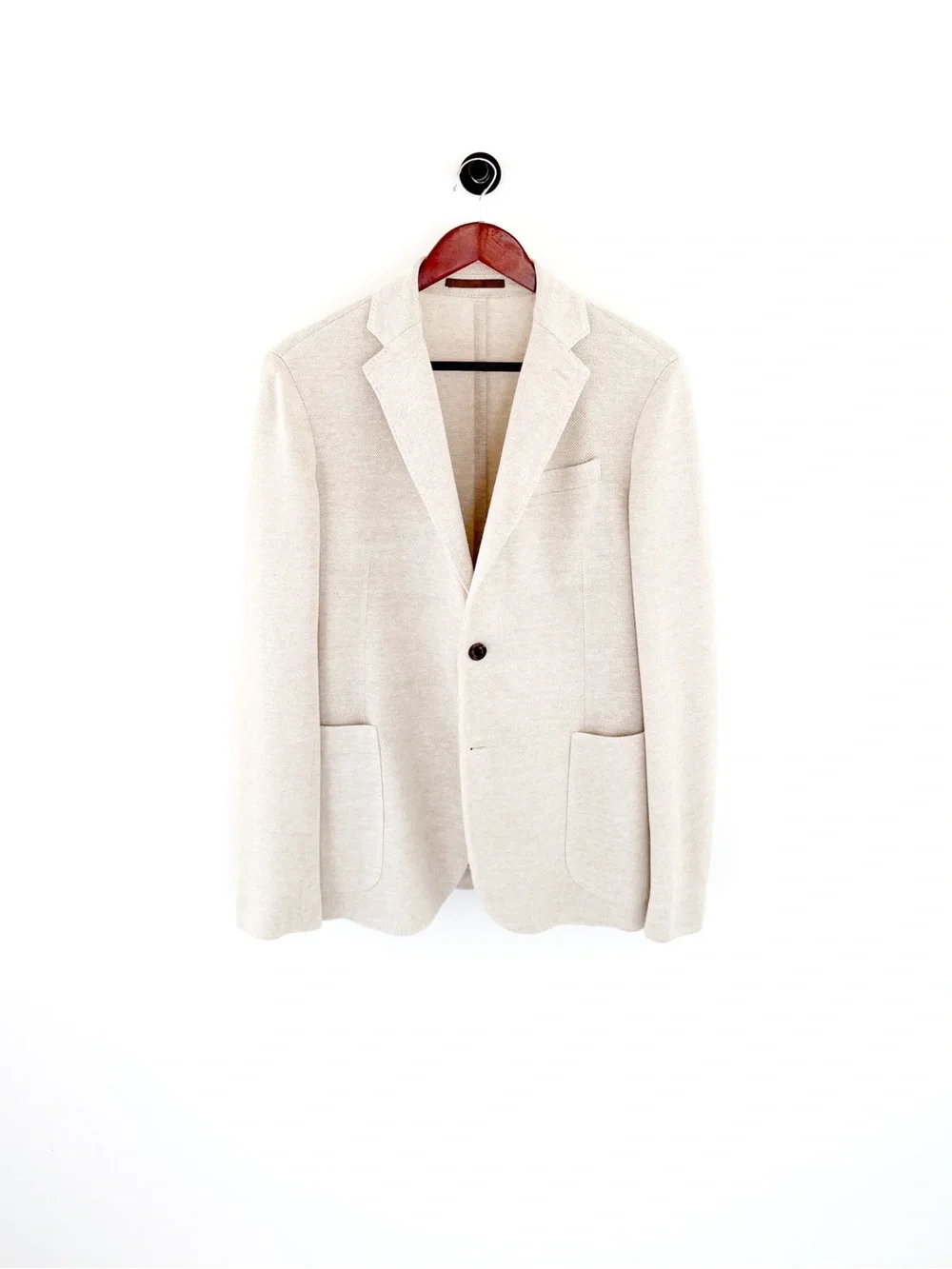 NEW Eleventy Textured Linen Blazer Men's Cream Sport Coat Unstructured 38R